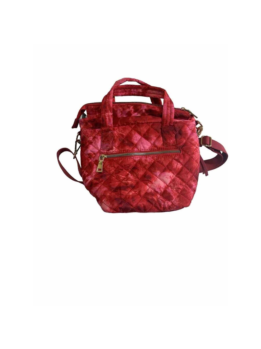 NWT INC Hobo Quilted Tote Bag Women's Salsa Pink Pockets Crossbody Boho Hippie